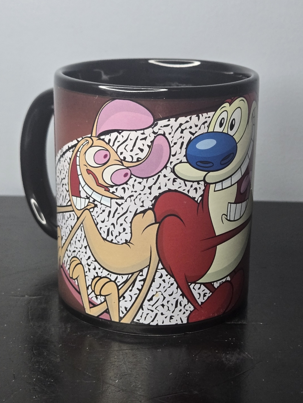 Nickelodeon Ren & Stimpy BUTT BUMP Heat Color Changing Mug 12 fl oz READ